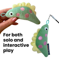 Thumbnail for Dino Catnip and Crinkle Plush Toy Attachment for Forever Stick™