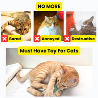 Thumbnail for Dino Catnip and Crinkle Plush Toy Attachment for Forever Stick™